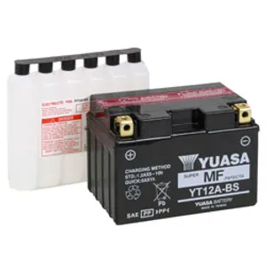 Yuasa Batteri YT12A-BS (CP) Inkl syra (6) image