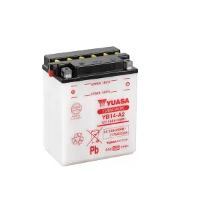 Yuasa Batteri YB14-A2 (CP) Inkl syra (4) image