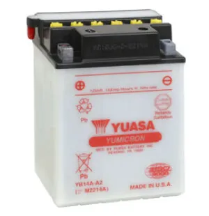 Yuasa Batteri YB14A-A2 (CP) Inkl syra (4) image