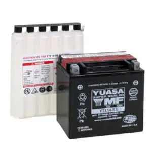 Yuasa Batteri YTX14-BS (CP) Inkl syra (4) image