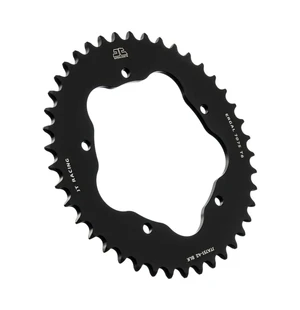 JT Takaratas Alumiini 7075 T6 JTA751.36BLK Musta kuva