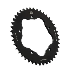 JT Takaratas Alumiini 7075 T6 JTA752.45BLK Musta kuva