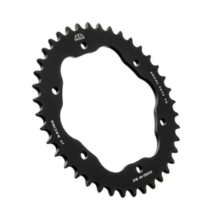 JT Takaratas Alumiini 7075 T6 JTA762.38BLK Musta kuva