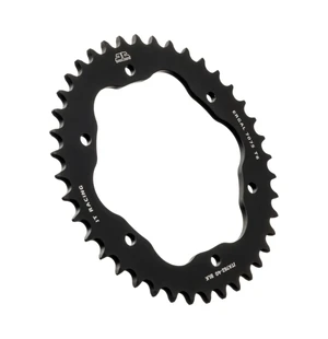 JT Takaratas Alumiini 7075 T6 JTA762.40BLK Musta kuva