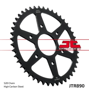 JT Rear Sprocket ZBK - Musta Zinc JTR890.44ZBK kuva