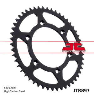 JT Rear Sprocket ZBK - Musta Zinc JTR897.40ZBK kuva