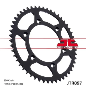 JT Rear Sprocket ZBK - Musta Zinc JTR897.45ZBK kuva