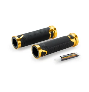 Puig Grips By Pair Puig Hi-Tech Revving 123Mm C/Gold kuva