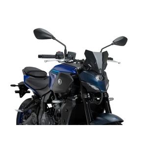 channeling airflow to less critical areas for the rider, thus improving protection and comfort on the road. The side lines and lower shapes not only add structural rigidity but also reinforce the aesthetic continuity with the front of the bike.<br><br><br image
