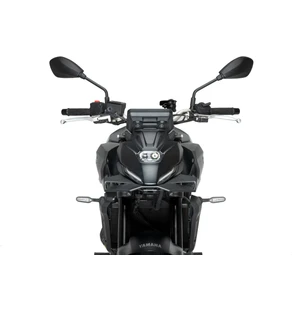 "Boost the aesthetics and sport character, as well as improving the aerodynamic aspect, of your motorcycle with the Naked front spoiler from Puig.<br><br>Designed in Barcelona with the most innovative technologies, the new Naked front spoiler is made of 3 kuva