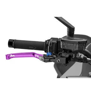 Puig Foldable Brake Lever 4.0. C/Purple Selector C/Blue kuva