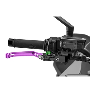 Puig Foldable Brake Lever 4.0 C/Purple Selector C/Green kuva