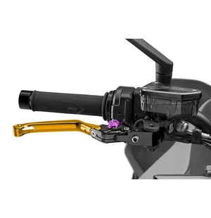Puig Foldable Brake Lever 4.0 C/Gold Selector C/Purple kuva