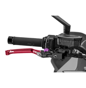 Puig Foldable Brake Lever 4.0. C/Red Selector C/Purple kuva