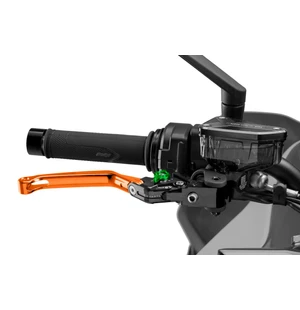 Puig Foldable Brake Lever 4.0. C/Orange Selector C/Gree kuva