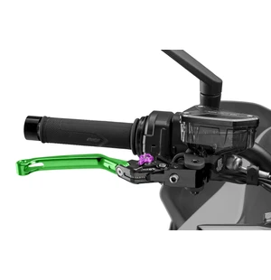 Puig Foldable Brake Lever 4.0 C/Green Selector C/Purple kuva