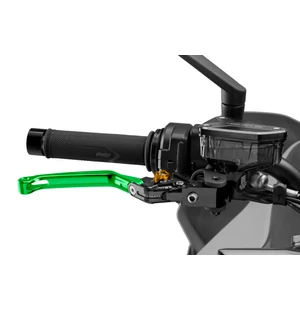 Puig Foldable Brake Lever 4.0. C/Green Selector C/Gold kuva