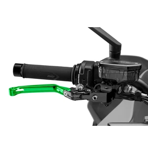 Puig Foldable Brake Lever 4.0. C/Green Selector C/Silve kuva