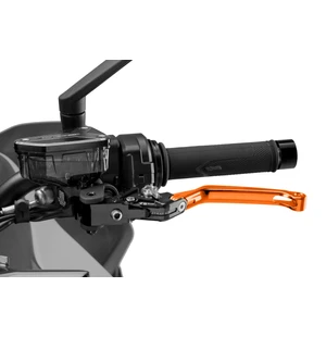 Puig Foldable Clutch Lever 4.0 C/Orange Selector Silver kuva