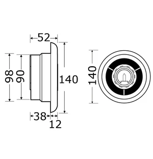 Osculati Spotlight with Extractor fan 24V image