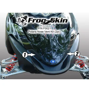 Frogzskin Polaris IQ Nose Vent Kit 2005-11 (2pc) kuva