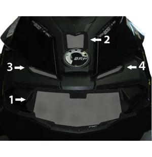 Frogzskin Ski-Doo XM/XS Nose Vent Kit 2013-18 (4pc) kuva