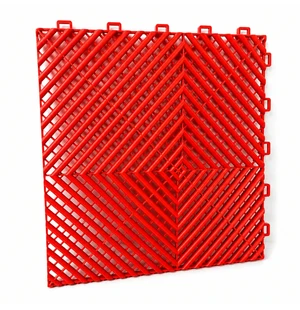 TMV Garage Floortiles 400x400x18 - Red (20pcs) kuva