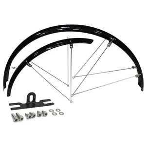 Lokasuojapari 28" CAVO aisallinen kiinnikkeet musta 55mm kuva