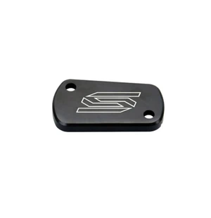 Scar Rear Brake Reservoir Cover - Kawasaki/Suzuki Black kuva