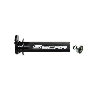 Scar Aluminum Throttle Tube + Bearing - Kawasaki/Suzuki/Yamaha - Black kuva