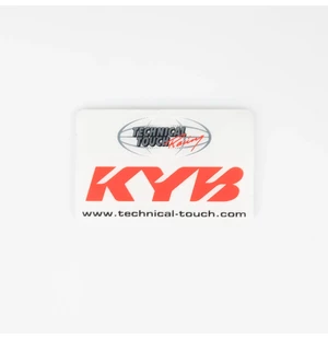KYB Sticker Rear Shock KYB by TT red kuva