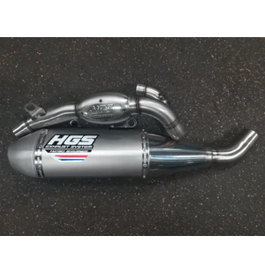 HGS Täysputkisto 4T Beach Race CRF250R 22-24 Steel end cap kuva