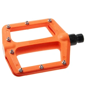 Pedal CAVO 9/16" Flat/BMX. polyamid orange. utbytbara stift image