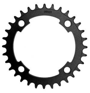 Chainring SAMOX E-bike 32h Narrow wide BCD104 aluminium black kuva