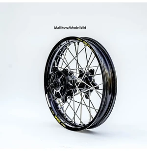Haan wheel Beta RR 13-.. Front 17-3,50 BLACK RIM/BLACK HUB kuva