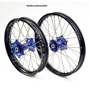 REX WHEELS 18-2,15 TC&FC 23-.. TE&FE 24-.. MUSTA VANNE/SININEN NAPA 22MM kuva