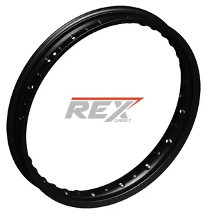 REX WHEELS Rim Rear 19-2,15 YZ+F CR+F  KTM HVA GG BETA Black kuva