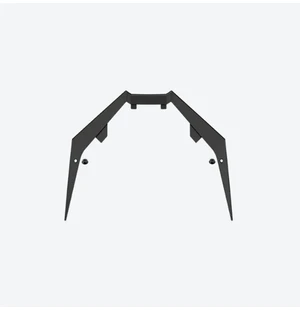 Airoh Twist 3 Extended short peak w. screws included Black kuva