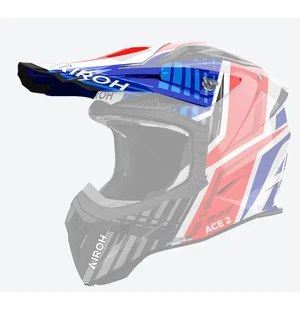 Airoh Aviator Ace 2 Peak Proud Blue/Red Gloss image