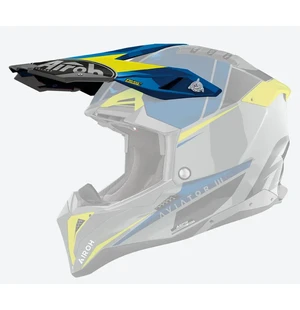 Airoh Aviator 3 Peak Push Blue Gloss kuva