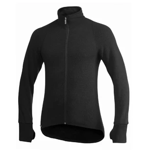 Woolpower Full zip 400 Merino Mid layer Takki musta kuva
