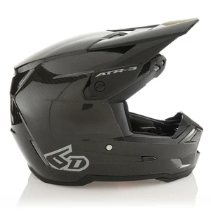 6D Helmet ATR-3 Solid Gloss Black FIM image