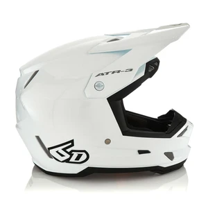 6D Helmet ATR-3 Solid Gloss White FIM image