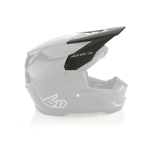 6D Helmet ATR-3 Visor Solid Gloss Black image