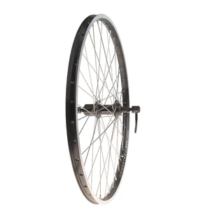 Takapyörä 24" 18-507 SHIMANO 7v. kasetti. pikalukitus. Alex ACE 17 musta kuva