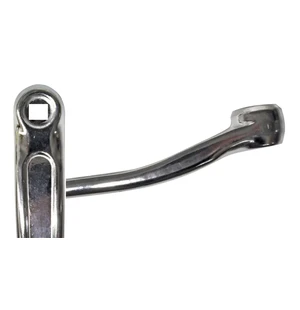 Kampi vasen 170mm alu hopea neliö kuva