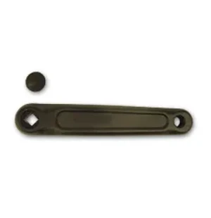 Kampi vasen 175mm alu musta kuva
