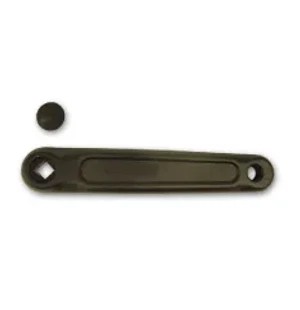 Kampi vasen 170mm alu musta kuva