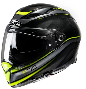 HJC Kypärä F70 Diwen Musta/Fluo Keltainen MC3H kuva