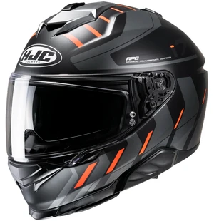 HJC Kypärä i71 Simo Musta/Harmaa/Fluo Oranssi MC6H kuva